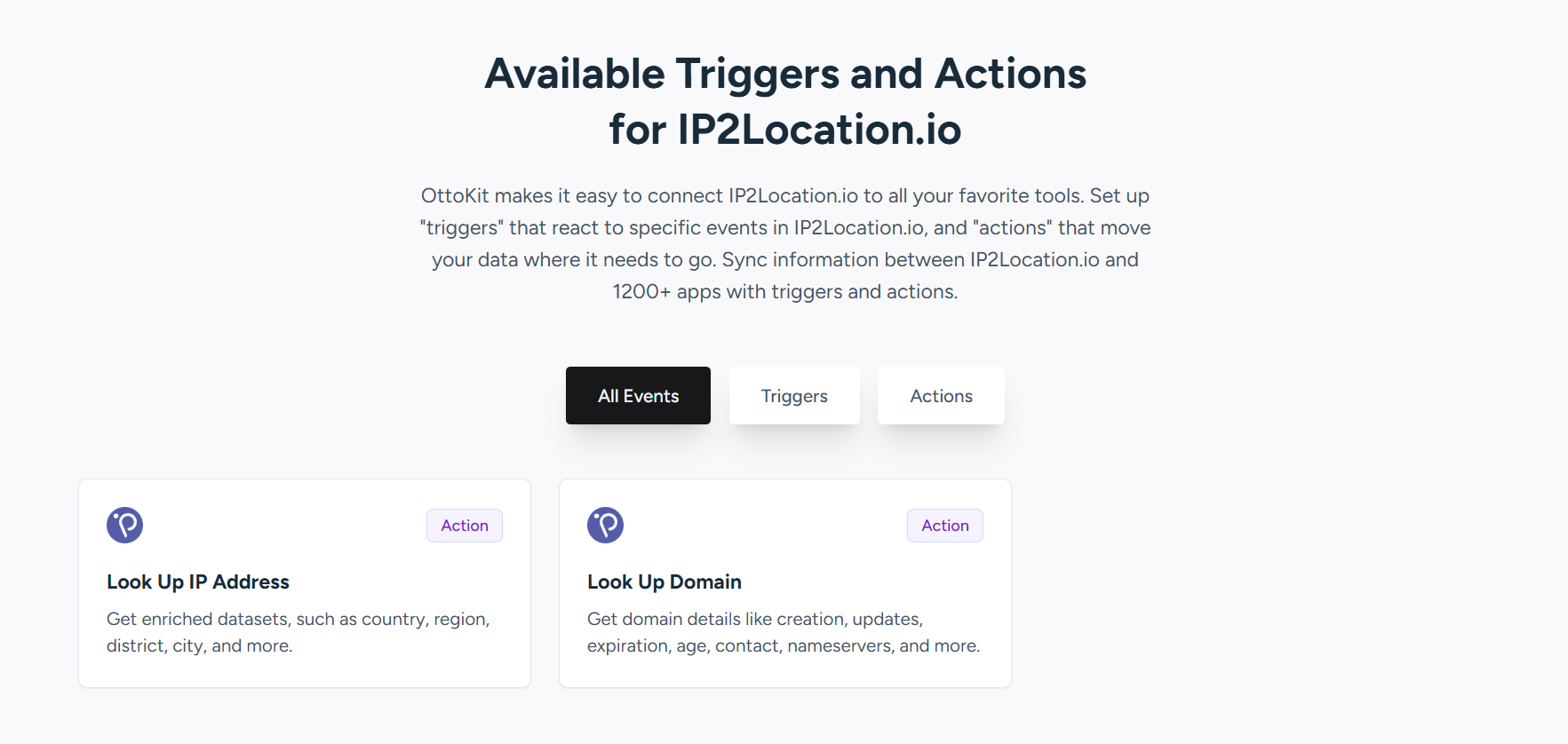IP2Location.io OttoKit Integration